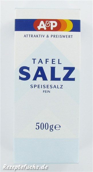 A&P attraktiv preiswert Tafel Salz (Speisesalz) fein