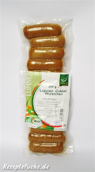 Alberts Lupinen-Cocktail Würstchen
