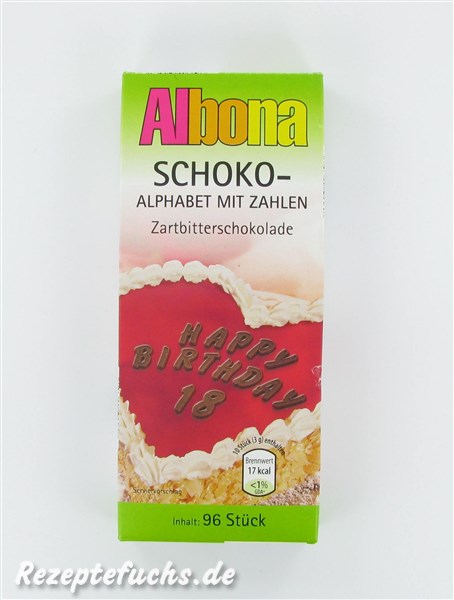 Albona Schoko-Alphabet mit Zahlen (Aldi)