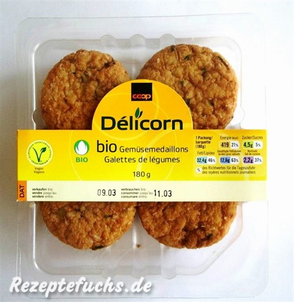 Coop Délicorn Bio Gemüsemedaillons