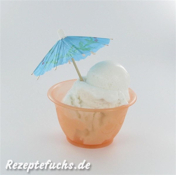 Sojaeis aus der Eisdiele