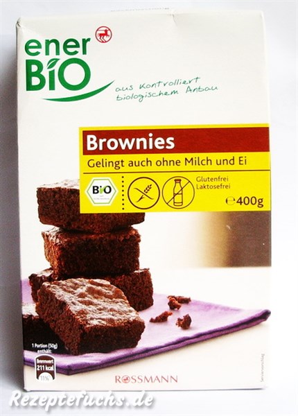 enerBiO Brownies Backmischung glutenfrei