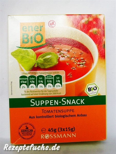 enerBiO Suppen-Snack Tomatensuppe