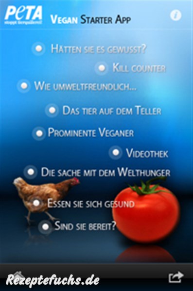 iphone App von Peta