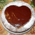 Schokoladenstückchenkuchen Herz