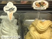Soja-Eis in der Eisdiele