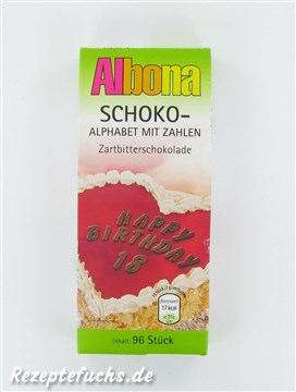 Albona Schoko-Alphabet mit Zahlen (Aldi)