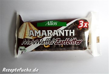 Allos Amaranth Mais Waffel Zartbitter