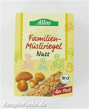 Allos Familien-Müsliriegel Nuss