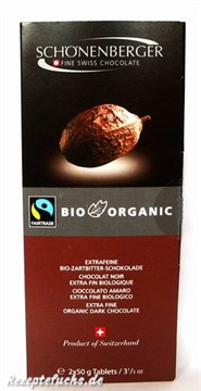 Chocolat Schönenberger Extrafeine Bio-Zartbitter-Schokolade