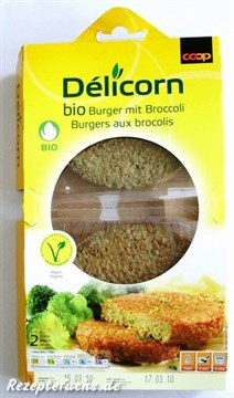 Coop Délicorn bio Burger mit Broccoli