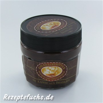 Edler Zartbitter Schokoladen Brotaufstrich mit Kaffee