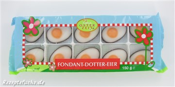Fröhliche Osterzeit Fondant-Dotter-Eier