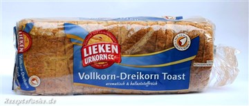 Lieken Urkorn Vollkorn-Dreikorn Toast