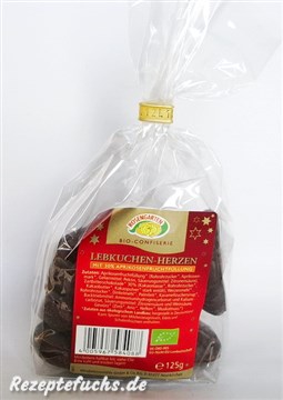 ROSENGARTEN Lebkuchenherzen mit Aprikosenfruchtfüllung 30%