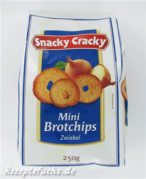 Snacky Cracky Mini Brotchips Zwiebel (Lidl)