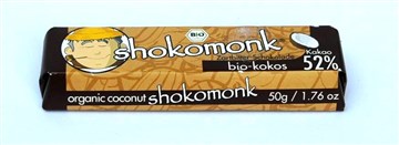 shokomonk Zartbitter-Schokolade bio-kokos 52%