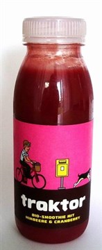 traktor Bio-Smoothie mit Himbeere und Cranberry