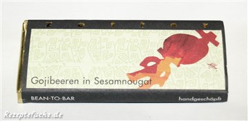 zotter Gojibeeren in Sesamnougat