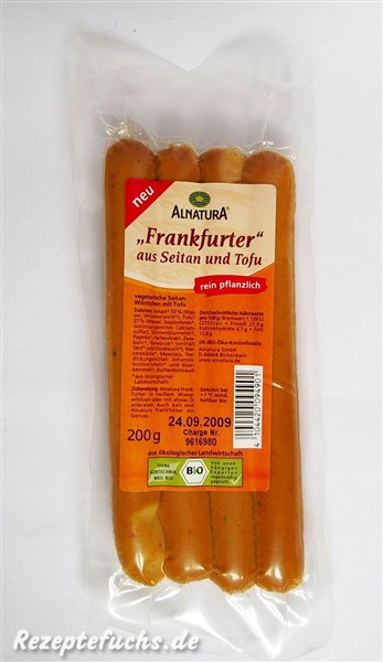 "Frankfurter" aus Seitan und Tofu