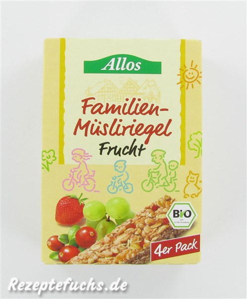 Allos Familien-Müsliriegel Frucht