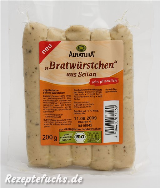 Alnatura "Bratwürstchen" aus Seitan
