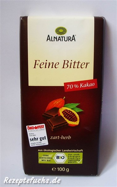 Alnatura Feine Bitter Zartbitterschokolade