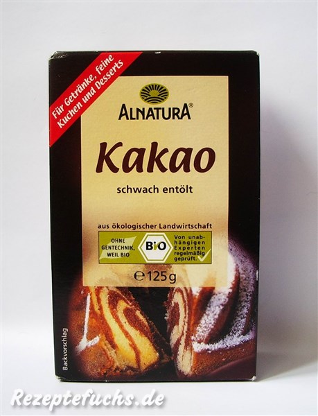 Alnatura Kakao schwach entölt