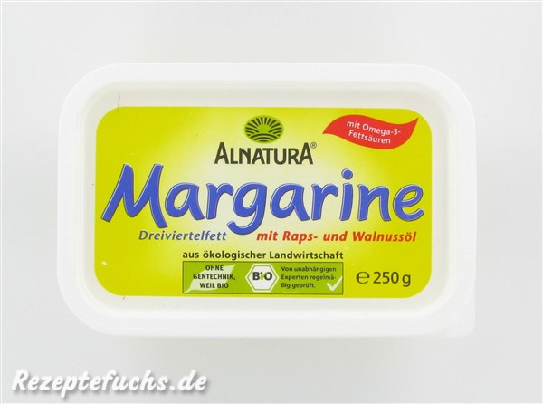 Alnatura Margarine Dreiviertelfett mit Raps- und Walnussöl