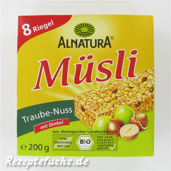 Alnatura Müsli Traube-Nuss (Riegel)