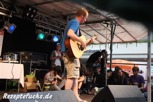 Auf der Bühne war es trocken :-)