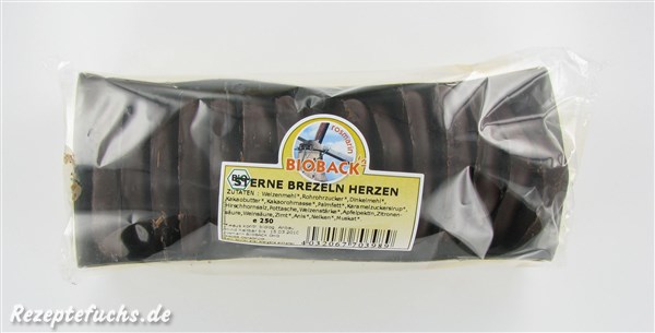 BIOBACK Sterne Brezeln Herzen (Lebkuchen)