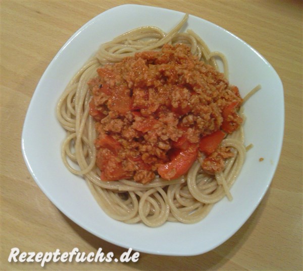 Bolognse - hier mit Spaghetti