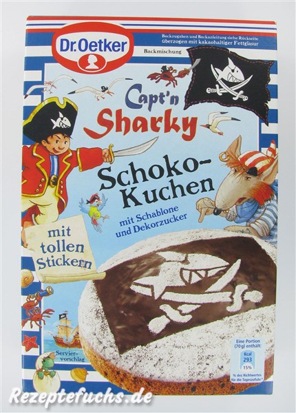 Dr. Oetker Capt'n Sharky Schoko-Kuchen