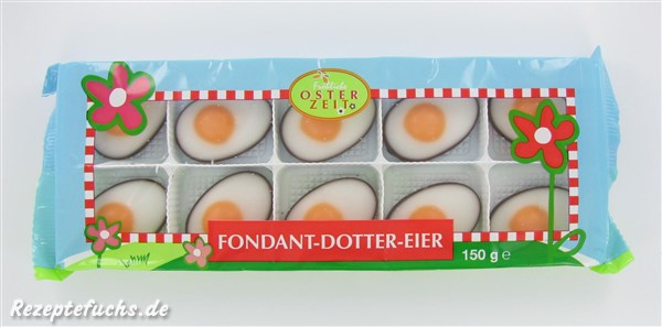 Fröhliche Osterzeit Fondant-Dotter-Eier