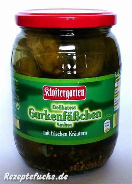 Klostergarten Delikatess Gurkenfässchen
