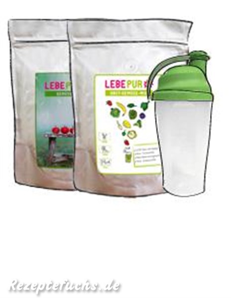 Lebepur Obst- und Gemüsemix mit Shaker