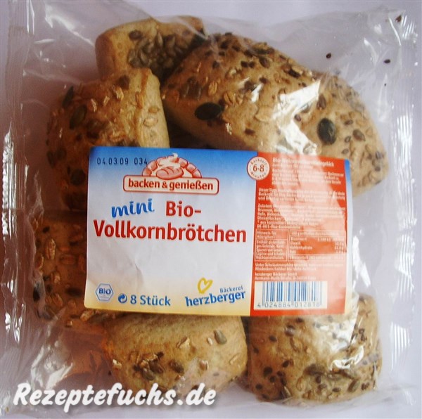Mini Bio Vollkornbrötchen