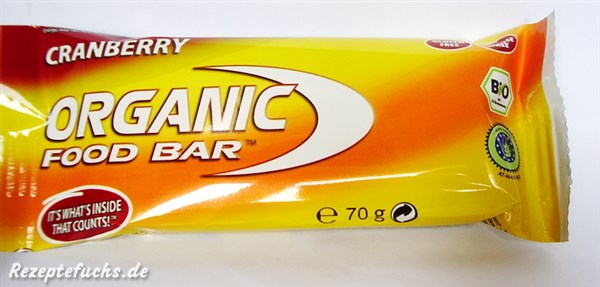 ORGANIC FOOD BAR Cranberry (Riegel)