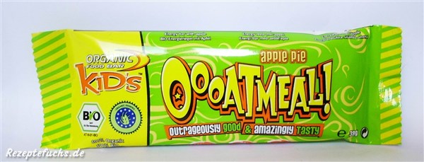 Organic Food Bar Oooatmeal Apple Pie Bar