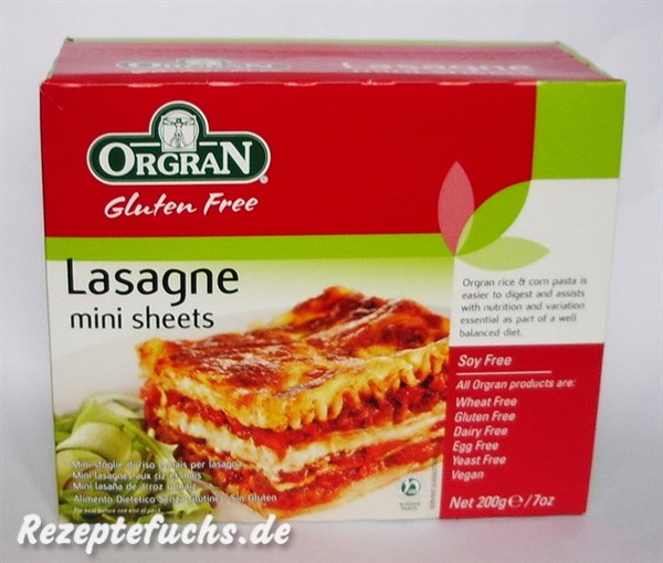 Orgran Lasagne mini sheets