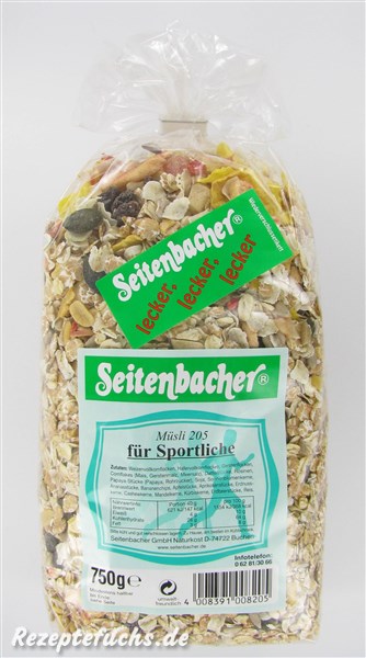 Seitenbacher Müsli 205 für Sportliche