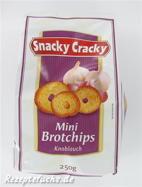 Snacky Cracky Mini Brotchips Knoblauch (Lidl)