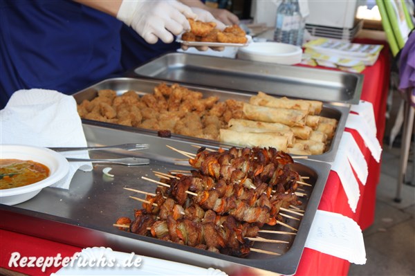 Spießchen und Frühlingsrollen