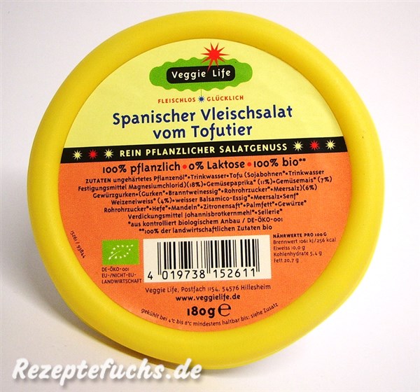 Veggie Life Spanischer Fleischsalat vom Tofutier