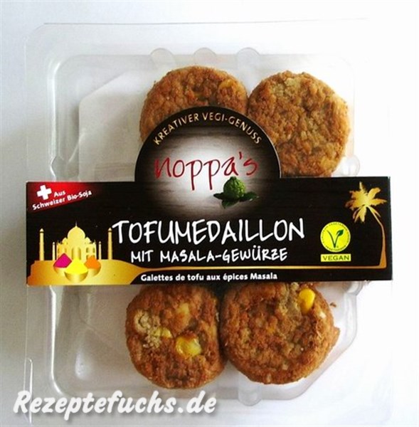 noppa's Tofumedailon mit Masala-Gewürze
