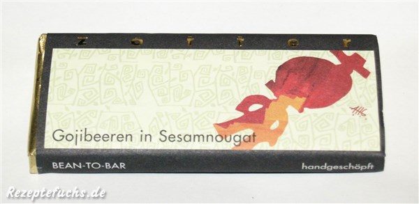 zotter Gojibeeren in Sesamnougat
