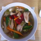 Asiatische Suppe mit Gemüse