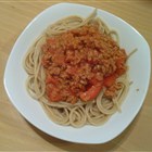 Bolognse - hier mit Spaghetti