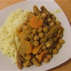 Curry mit "Chicken", Kichererbsen und Möhren